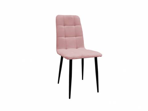 Стул Леон классика пудровый, чёрные ножки