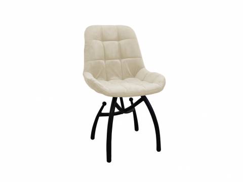 Стул Лира шарики бежевый, черные ножки