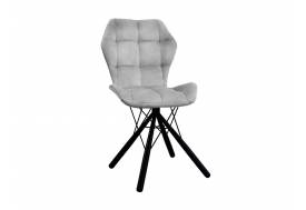 Стул Бабочка паутинка серый, чёрные ножки