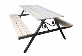 Стол с лавками 1500