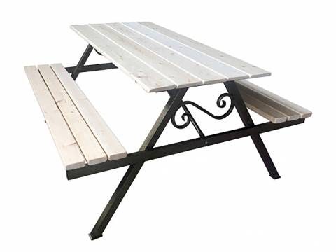 Стол с лавками длина 2000