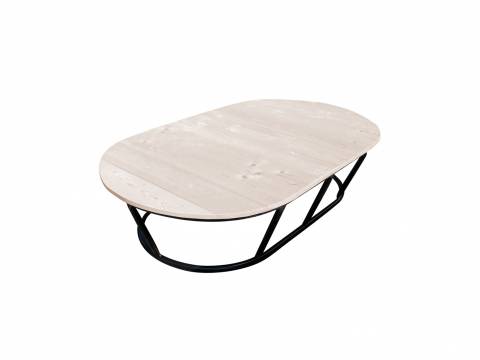 Стол Мамасан овальный без ротанга коричневый