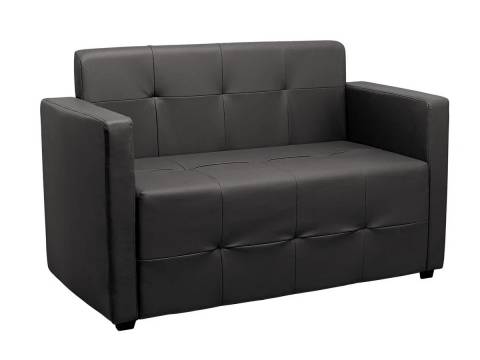Диван Ситено двухместный Кожзам черный