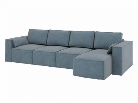 Диван угловой Бафи комбинация 4 Романо Грей