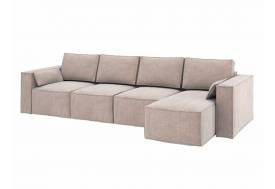 Диван угловой Бафи комбинация 4 Романо Мокка