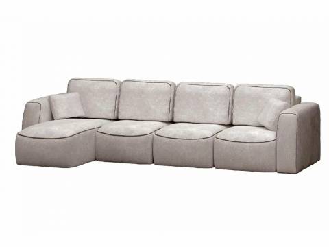 Диван угловой Бафи-2 комбинация 4 Романо Мокка