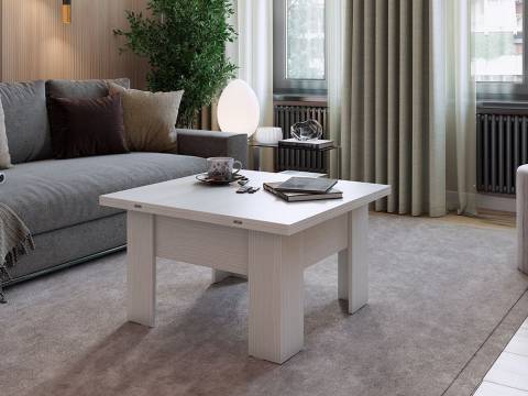 Журнальный стол Секрет белый рамух