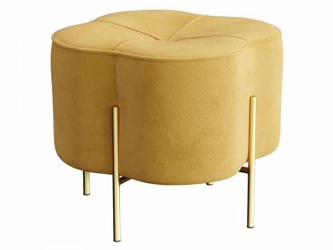 Пуф Кантри велюр ultra mustard