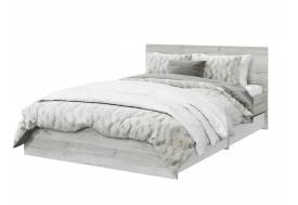 Кровать с ящиками Лори 1200 дуб серый