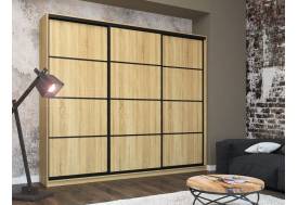 Шкаф-купе Лофт Шк30-47 3000 3 двери глубина 470 фасад ЛДСП 3г