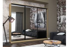 Шкаф-купе Лофт Шк30-60 3000 3 двери глубина 600 фасад зеркало