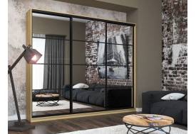 Шкаф-купе Лофт Шк30-60 3000 3 двери глубина 600 фасад зеркало 3г