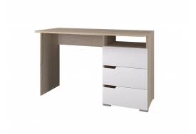 Стол 1200 3 ящика Анталия Белый софт