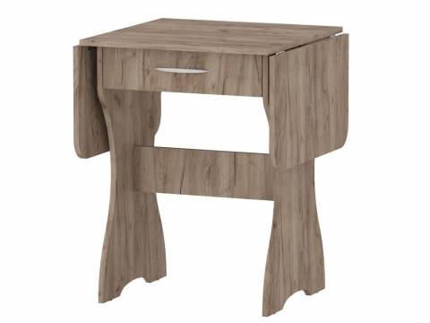 Стол раскладной обеденный с ящиком 6-02.120 Дуб Крафт Табачный