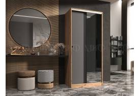 Шкаф-купе Альянс 1000 Миф Графит, Дуб крафт