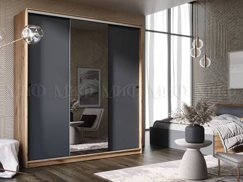 Шкаф-купе Альянс 2000 Миф Графит