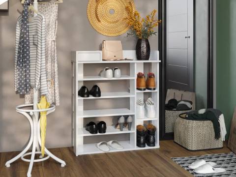 Обувница Лофт №8 Белый