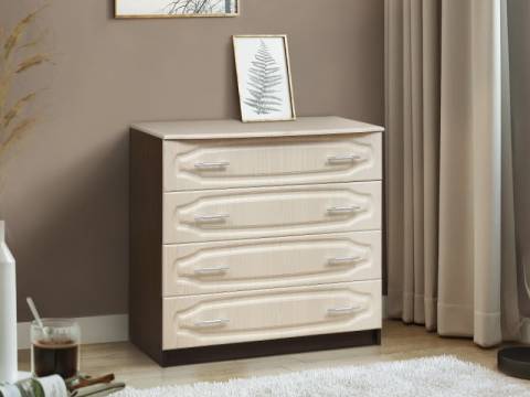 Комод №1.1 МДФ Венге, Дуб выбеленный матовый