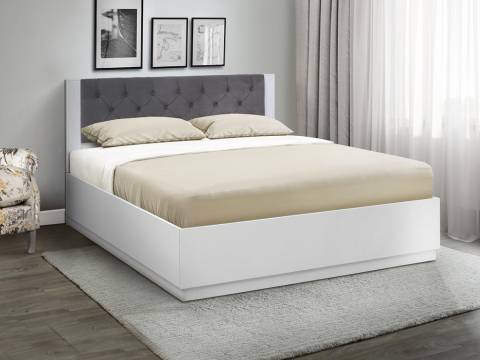 Кровать Венеция 12.1 1600 с подъемным механизмом велюр 032