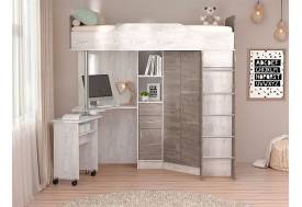 Детская Бриз 1 бетон светлый/камень темный