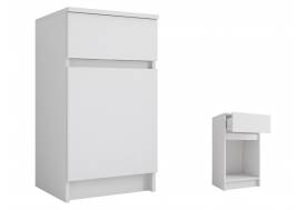 Тумба с 1 ящиком Мори МПТ400 белый