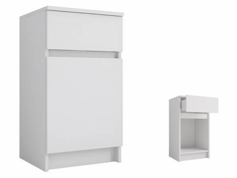 Тумба с 1 ящиком Мори МПТ400 белый