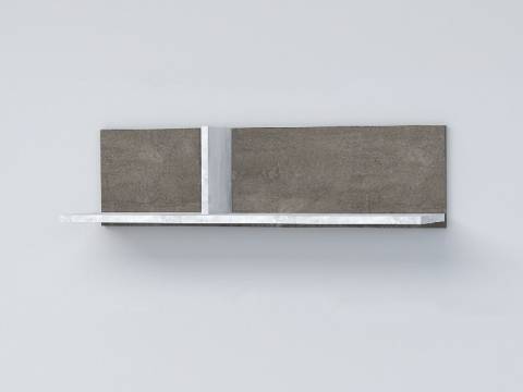 Полка навесная Эго Пл-1 бетон светлый/камень темный
