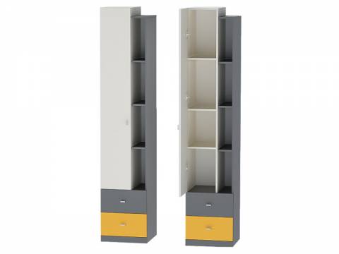 Пенал Клео П-1 графит, миндаль, солнечный