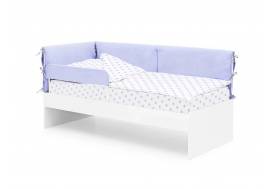 Детская мягкая кровать Denvas с бортиком нежная сирень