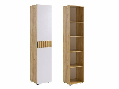 Шкаф однодверный Бери белое дерево