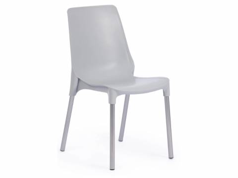 Стул Genius mod 75 серый/ножки хром