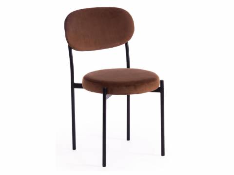 Стул Revo mod. 7033 коричневый barkhat 12/черный