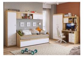 Детская Форсаж дуб крафт золотой/белый