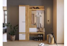 Прихожая Алекс дуб крафт золотой/белое дерево