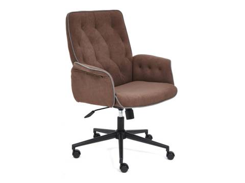 Кресло офисное Madrid флок коричневый
