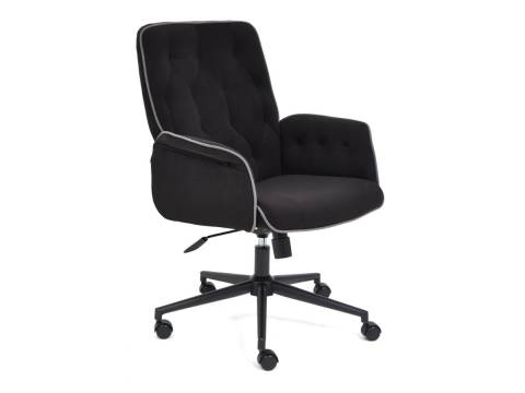 Кресло офисное Madrid флок черный