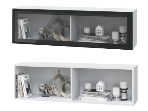 Шкаф горизонтальный 1 стеклянная дверь Шарлиз 1200