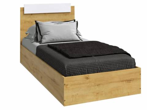 Кровать Эко 900 вотан/белый