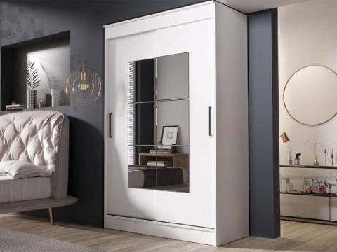 Шкаф купе Элегант 1 белый гладкий