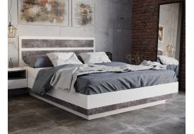 Кровать Лотос парящая 06-KR 1400 Бетон серый