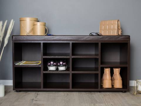 Обувница Liga с открытыми нишами 1040 Венге