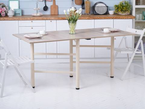 Стол-книжка Frenesie опоры металлические Дуб сонома