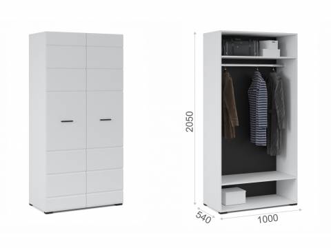 Шкаф 2-х дверный в спальню Йорк