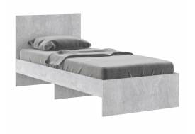 Кровать 900 Осло модуль М11 с настилом Лайт Цемент светлый