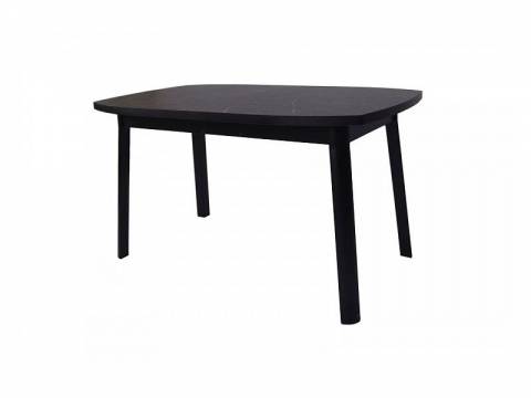 Стол раздвижной Дионис Лайт мрамор черный/черный муар
