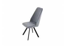 Стул Монако светло-серый/черный 4 шт