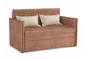 Диван Дэнди велюр тенерифе корица/велюр тенерифе крем
