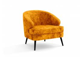 Кресло Марсель микровелюр фреска горчица