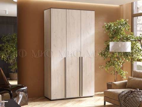 Шкаф трехстворчатый Норд 1200 дуб крафт белый МГ