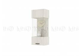 Шкаф Стекло навесной Алтея Дуб крафт Белый